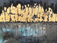 "City Reflection" w/Frame (E) by Michael Petronaci