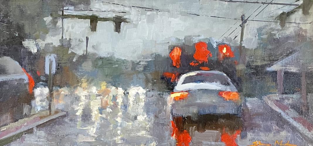 "Rainy Morning Commute" by Shannon Meadows
