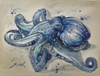 Blue Octopus I by C Park