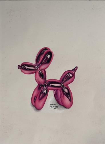 "Pink Balloon Dog" by Grace Broggi