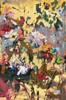 "Golden Blooms" w/Frame (F) by Debbie Moore