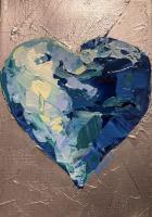 "Blue Heart I" by Dawn Calhoun