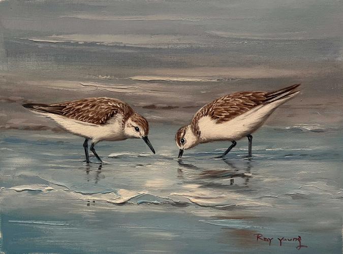 Sand Pipers I by Ray Young