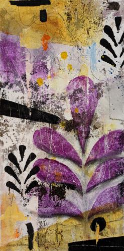 'Botanical #1 Violet' by Sharon Feldstein