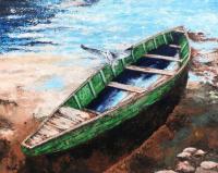 Green Boat by Jerrold Siegal