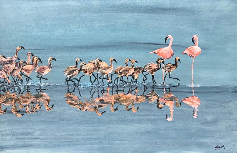 "Let's Flamingle" by Jerrold Siegal