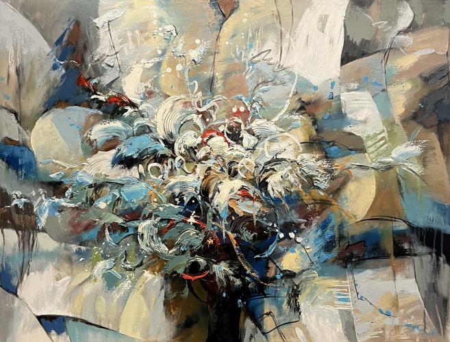 Radial Blossom w/Frame (E) by Samuel H
