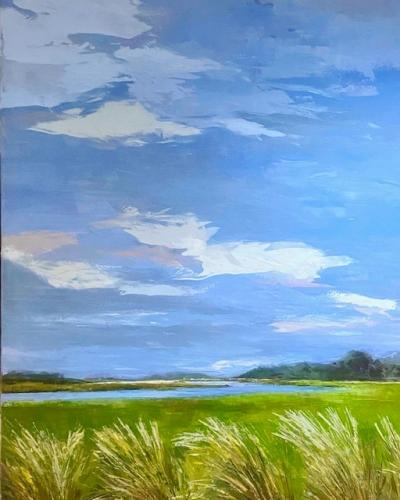 "Marsh Grass" w/Gold Floater (C) by Gia Rose