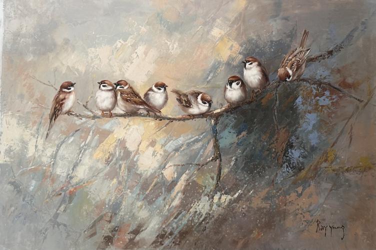 "Birds Being Birds" by Ray Young