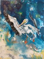 "Pelican Solitude" by Rachel Pierce