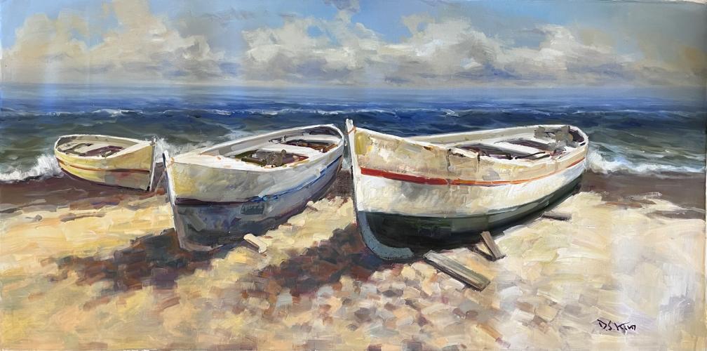 Boats Ashore by DS Kim