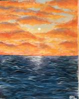 "Ocean Sunset" by Grace Broggi