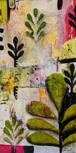 'Botanical #2 Green' by Sharon Feldstein
