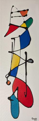 "A Tribute to Miró II" by Rosa Obregon