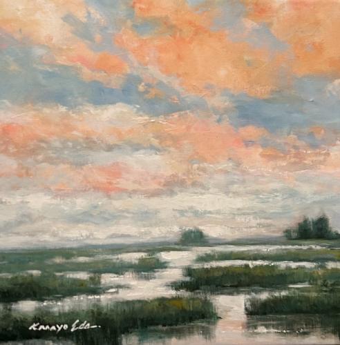 "Sunset on the Marsh I" by Kanayo Ede