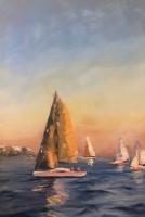"Sail at Dusk" by Dawn Calhoun