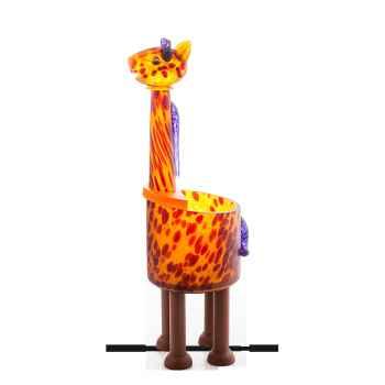 Giraffe, bowl amber by Borowski