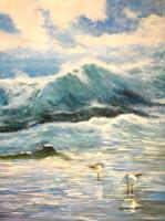 "Seagulls and Waves" by Kanayo Ede