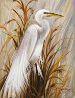 White Egret by Brunelle