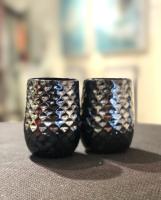 Pair of Stemless Wine Glasses by Andy Peters