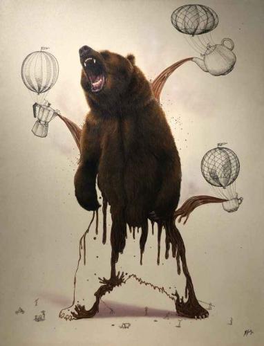 "Caffe Bear II" by Ricardo Solis