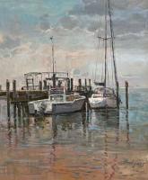 Docked Sailboats by Matt Thomas